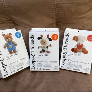 Michaels Loops & Threads Crochet Kit - Bear, Cow, Dog